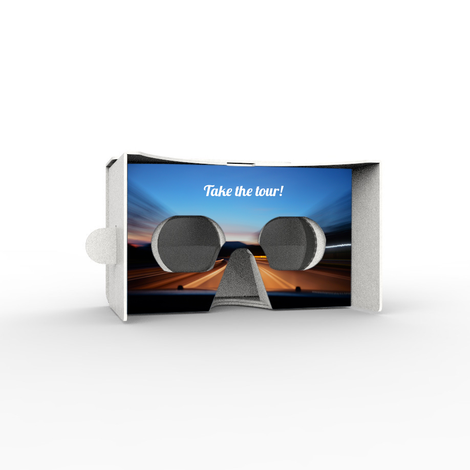 Virtual Reality Car Goggles inside